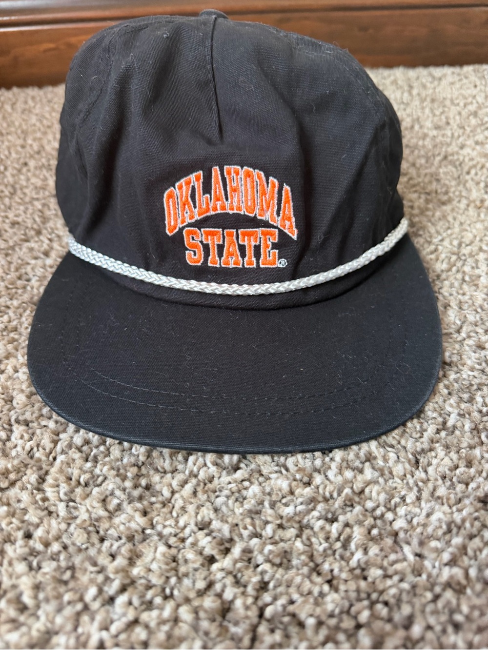 Imperial Oklahoma State Cowboys Black Adjustable Strapback Cap One Size
